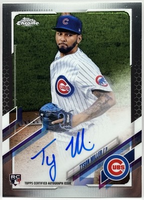 2021 Topps Chrome - Rookie Autographs Tyson Miller #RA-TMI (AU, RC) CHC