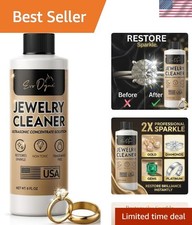 Ultrasonic Jewelry Cleaner Solution 8oz Concentrated Jewelry Cleaner for Diam...