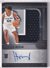Panini Silhouette NBA 2024-25 No SIL-ING Harrison Ingram Rookie Patch Auto 53/99