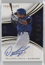 2016 Panini Immaculate Dugout Collection Ink 23/25 Orlando Arcia Auto 0h26