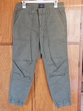 NWOT American Eagle Stretch Cargo Jogger Pants Army Green Women's Size 30