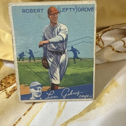 1934 Goudey Boston Red Sox Lefty Grove #19 HOF 300Wins 106.8WAR MVP 2xWSC 8xWARL