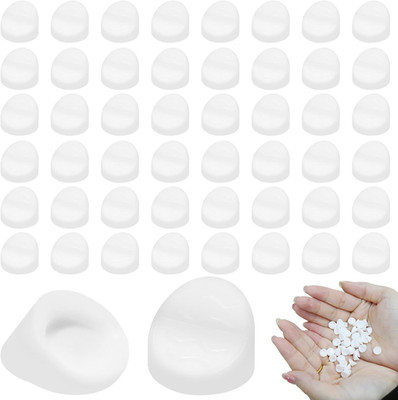 50PCS Entry Door Plugs, 5/16 Inch Window Screw Hole Frame Plugs White