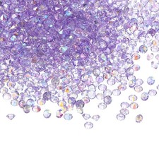 14000Pcs Acrylic Wedding Table Diamonds 3mm Crystals Gems Purple AB