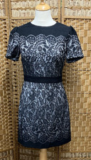 Oasis Nottingham Trent University Size 8 Dress Black Lace Overlay Charity Sale