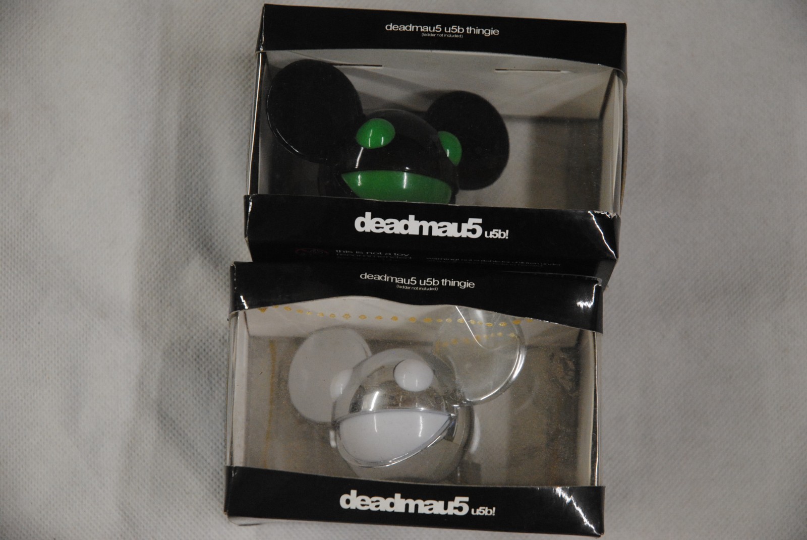 DEADMAU5 GREEN & SILVER FACE STORAGE U5B 4GB USB FLASH DRIVE THINGIE OFFICIAL
