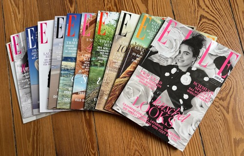 Elle Zeitschrift 11 Ausgaben 2023 Kaia Gerber Margaret Qualley Cato Van Ee