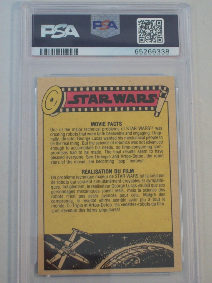1977 O-Pee-Chee Star Wars Luke and Han como Stormtroopers # 35 PSA 8 casi nuevo-como nuevo Foto 3 de 4