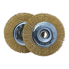 QTY:2 4-1/2 X 5/8" Arbor Wire Wheel Brush for Angle Grinder