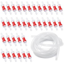 Aquarium Check Valve One-Way Non-Return Air Pump Accessories 35PCS Red