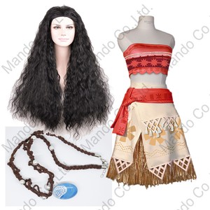 Girl Women Polynesia Princess Moana Cosplay Costume Dress Halloween 6pcs Outfit Ebay Girl Women Polynesia Princess Moana Cosplay Costume Dress Halloween 6pcs Outfit Ebay