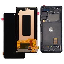 For Samsung Galaxy S20FE 5G G781 AMOLED Phone LCD Touch Screen Digitizer Frame