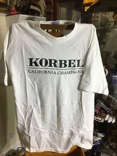 KORBEL CALIFORNIA CHAMPAGNE. HAINES 100% COTTON XL MENS T-shirt