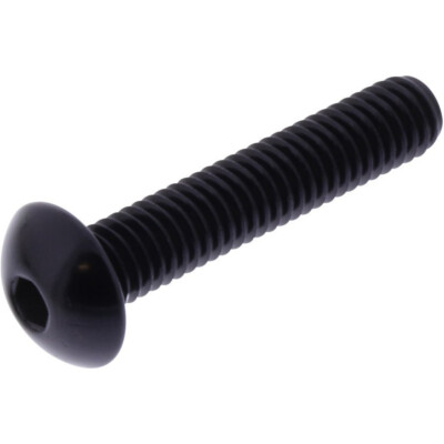 Linsenschraube JMP Bolt M6x1,00mm 30mm Aluminium schwarz