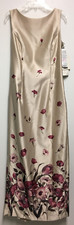 SCOTT/JESSICA McCLINTOCK NWT FULL LENGTH FLORAL SLEEVELESS DRESS --8P