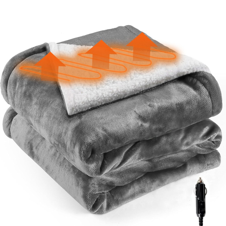 12V Car Electric Heating Blanket for Camping Trucks OffRoad Vehicles