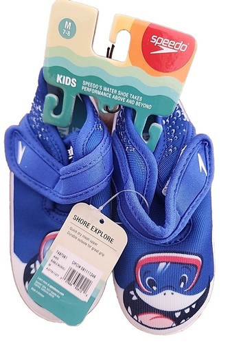 Speedo ~ Kids' Medium 7-8 ~ Boys Shore Explore ~ BUBBLE SNORKEL Water Shoes - Picture 1 of 7