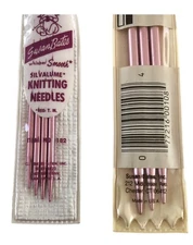 Vintage Susan Bates Silvalume Double Pointed Knitting Needles