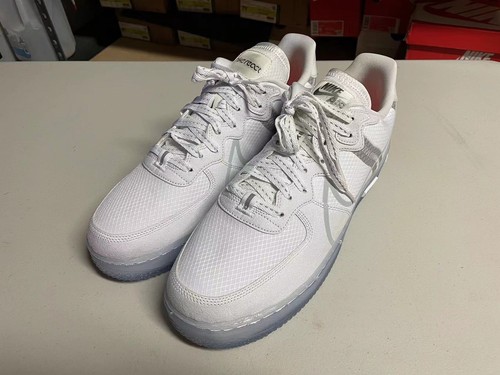 nike air force react white light bone