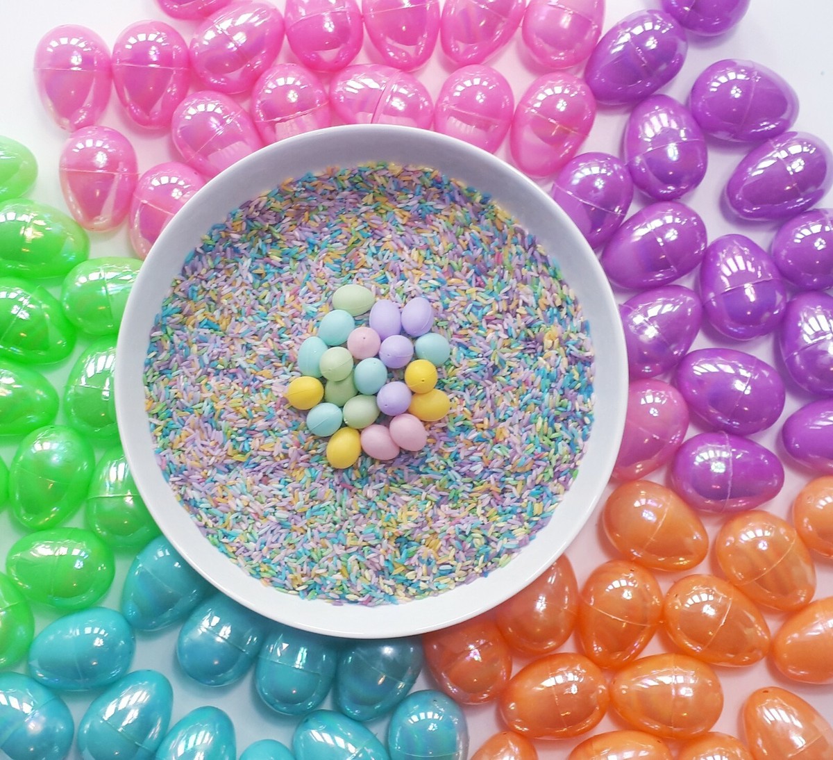 kg Easter Coloured Sensory Rice Toddler Tuff Tray Activity Nursery Craft