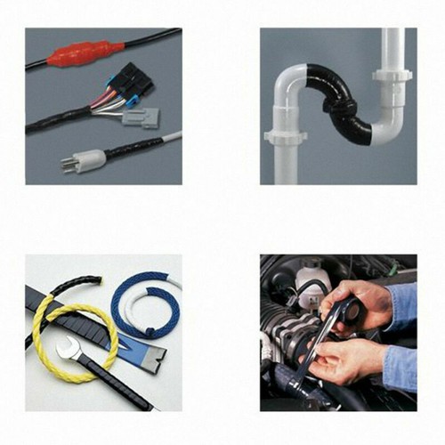 Silicone Repair Tape Self Fusing Pipe Plumbers Electritions Cable Plumbing Leak. - Picture 8 of 11