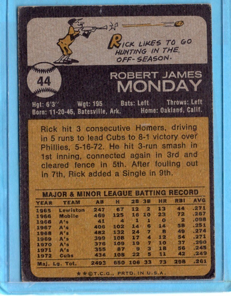 1973 TOPPS BASEBALL CARDS - PICK YOUR  FAVORITE 1-199 - Picture 96 of 380