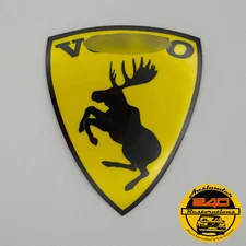 One (1) GENUINE Prancing Moose VOLVO 3” Traditional Vinyl Adhesive Decal