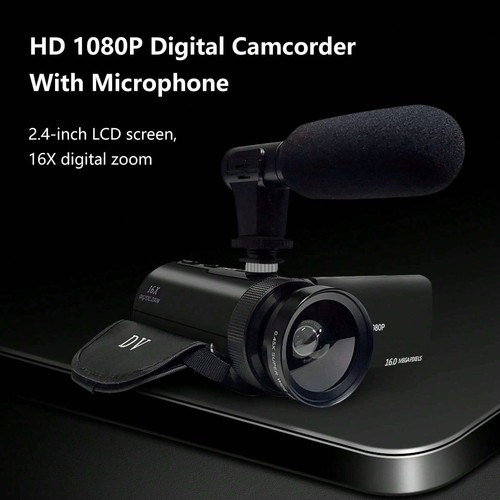 Digital Camera, 1080P HD Camcorder, Anti-Shake, Live Stream, Microphone - Picture 11 of 11