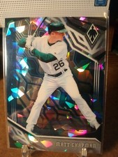 Matt Chapman 2019 Panini Phoenix /99 Blue Cracked Ice Oakland