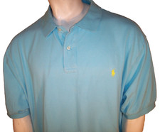 Polo Ralph Lauren Mens 2XB Big Blue Cotton Polo/Golf Shirt