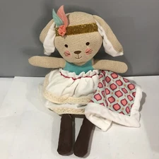 LEVTEX Baby Ruby The Boho Collection Bunny Rabbit Knit Plush Stuffed Animal 18"