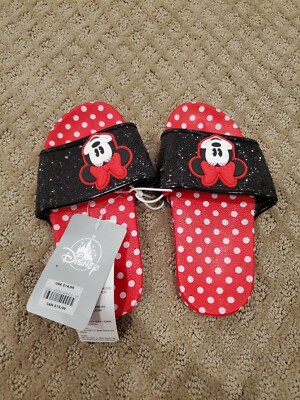 Girls Chanclas Minnie Disney Minnie Mouse Girls Sandals Size 11/12