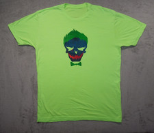 Camiseta Grande Joker Escuadrón Suicida Película Fluorescente Verde Neón Alta Visibilidad