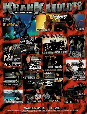 KRANK AMPS - DIMEBAG / AMOTT / DONAIS / BACHAND / WOLBERS - 2006 Print Ad
