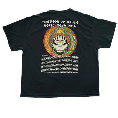 Iron Maiden THE BOOK OF SOULS World Tour T-Shirt 2016 3XL double