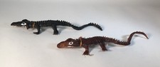 Set of 2 Vintage Alligator Rubber Jiggler Hong-Kong 1960's Jiggle Figure