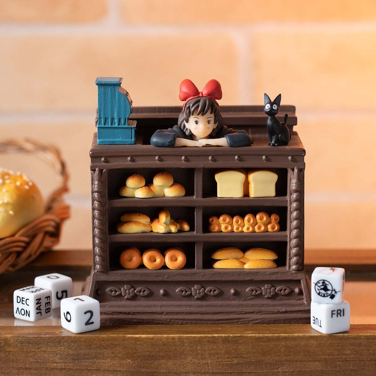 クッキー様＊kyo＊ハンドメイド＊ミニチュア＊Jiji＊飾り棚 Ghibli Kikis Delivery Service Perpetual Calendar Afternoon