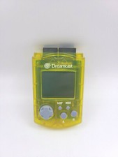 Sega Dreamcast Official VMU Visual Memory Unit Clear Extreme Yellow Nice Shape