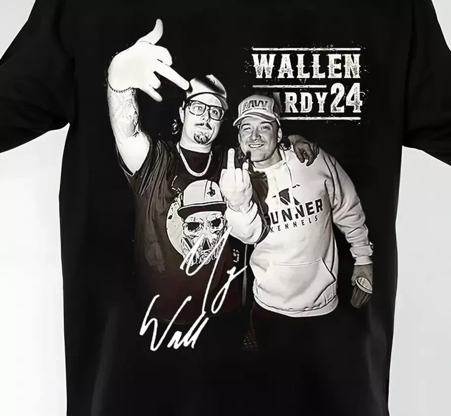 Camiseta Unisex Negra Morgan Wallen Todas las Tallas S-5Xl! Hot Tour 2025