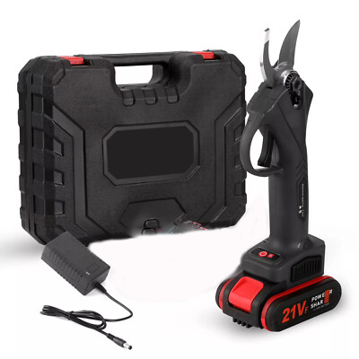 21V Electric Cordless Branch Scissors 35mm Pruning Shear Pruner Garden Cutter