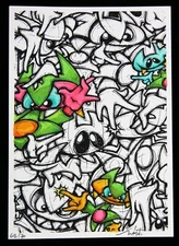 MIST The Last Dance signed Handfinished screenprint GRAFFITI STREET URBAN MASTER