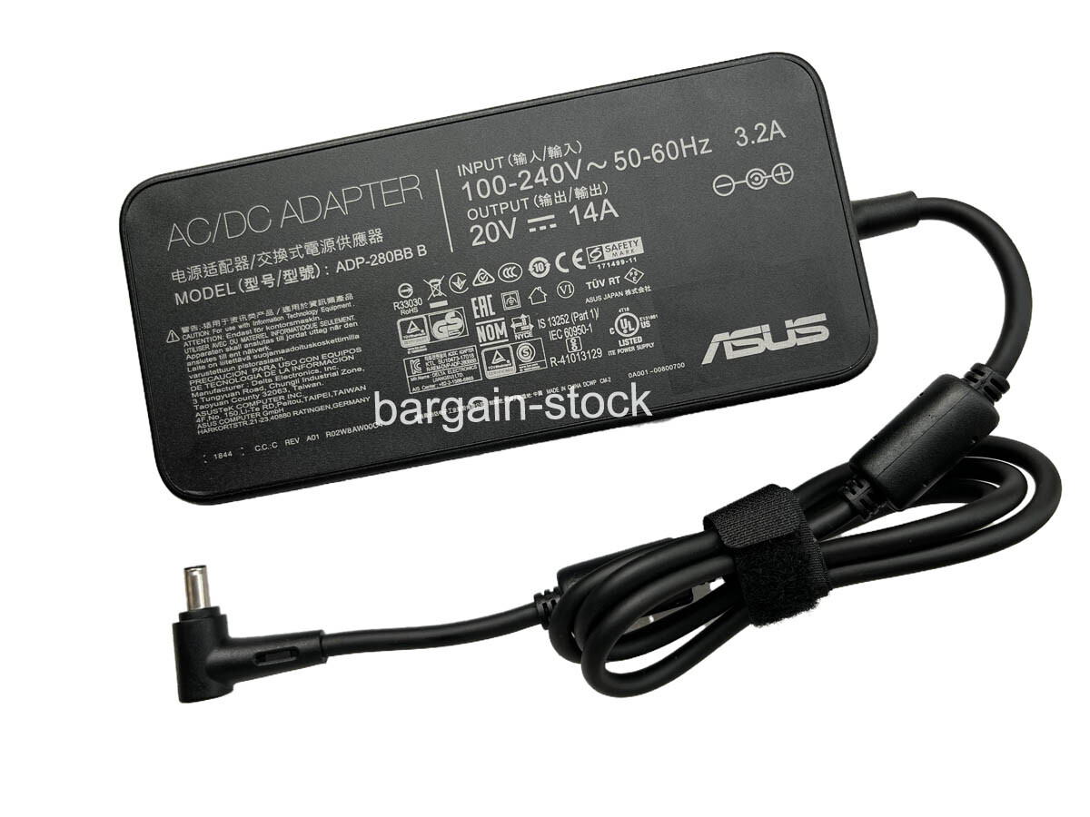 280W AC Adapter Charger For ASUS ROG Strix 16 G614JU-NS73 20V 14A