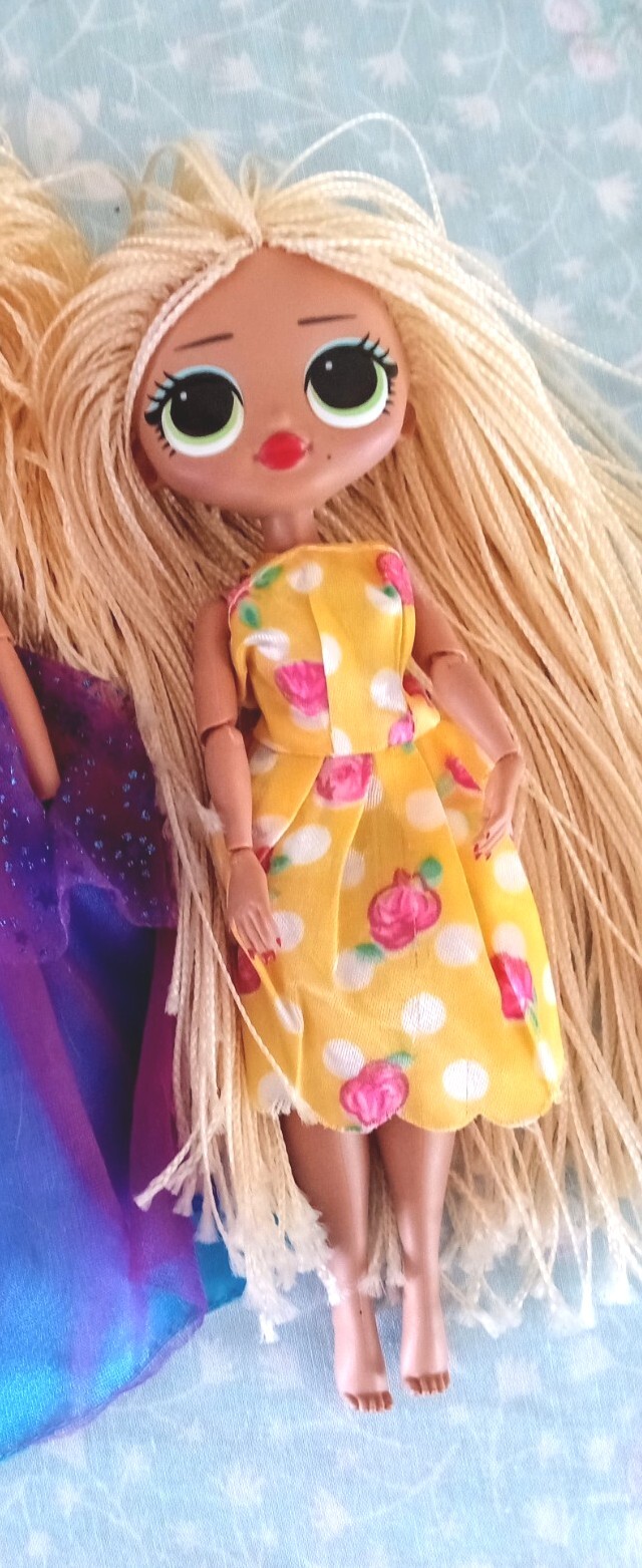 lol surprise dolls With Long Blonde Braided Hair 