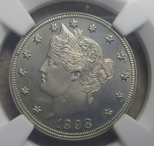 1898 - PP - Liberty Head Nickel - NGC PF65 - nur 1795 geprägt - Bild 2 von 4
