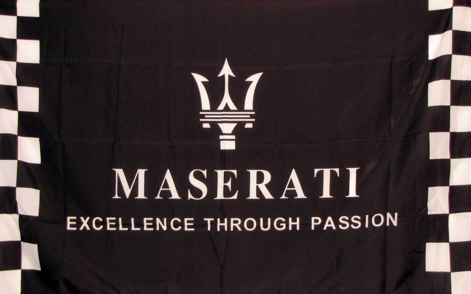 MASERATI CHECKERED 3' X 5' FLAG
