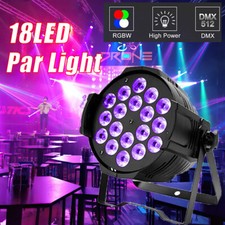 270W Par Stage Light RGBW 18LED Strobe Beam DMX512 DJ Disco Party Wedding