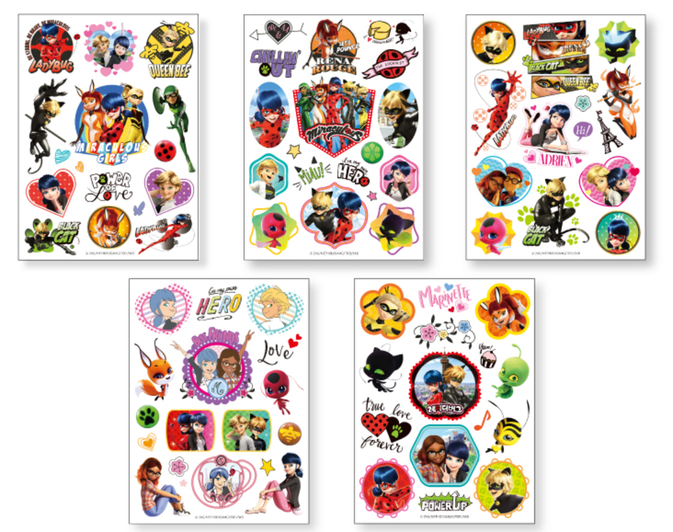 Miraculous Ladybug DIY Stickers 5 Sheets Kids Toy Art Hobby DIY ...