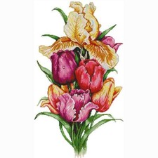 COUNTED CROSS STITCH KIT "TULIP 9" NIP