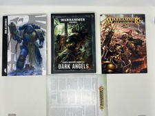 Warhammer 40K Hardcover Book Lot, Dark Angels, Age Of Sigmar, Good Condition