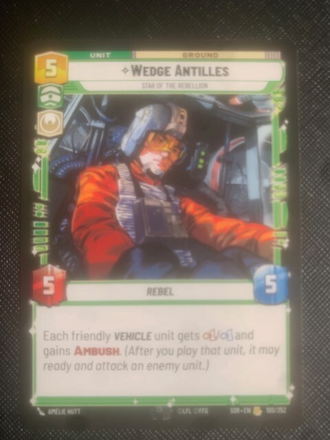 Star Wars Unlimited- Wedge Antilles - SOR 100 NM